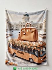 Hermes Throw Blankets